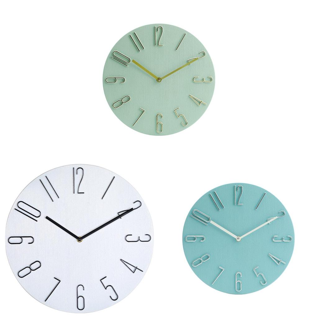 Modern Wall Clock With Silent Sweep Motion For Living Room Decor