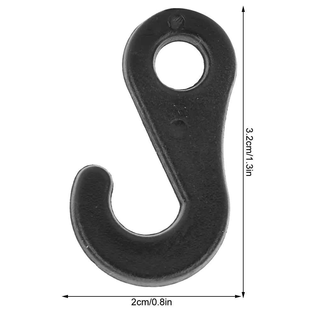 20 Stück Tragbarer Qualitäts-PVC S-förmiger Haken Zubehör für Zeltnutzung Hochtemperaturbeständigkeit