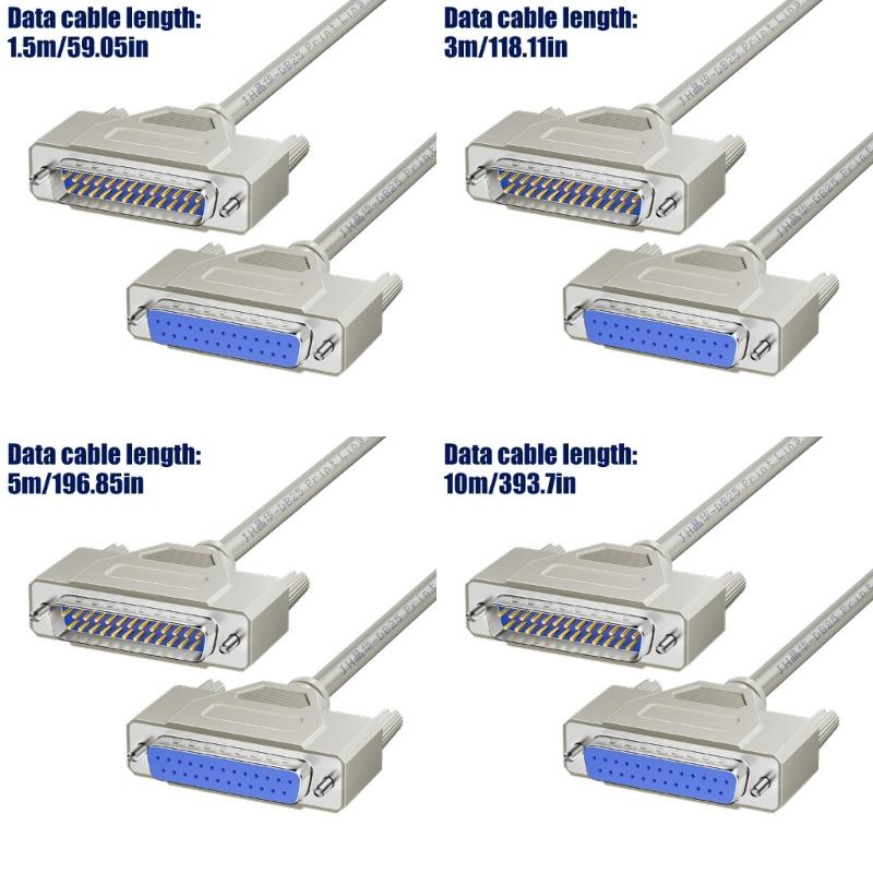 Fast Speed DB25 Parallel Printer Cable 25Pin Male Female Connectors For Vintages LPT Port Equipment
