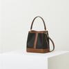 Brown Barnet Dd Pattern Leather Mixed Small Shoulder Bag