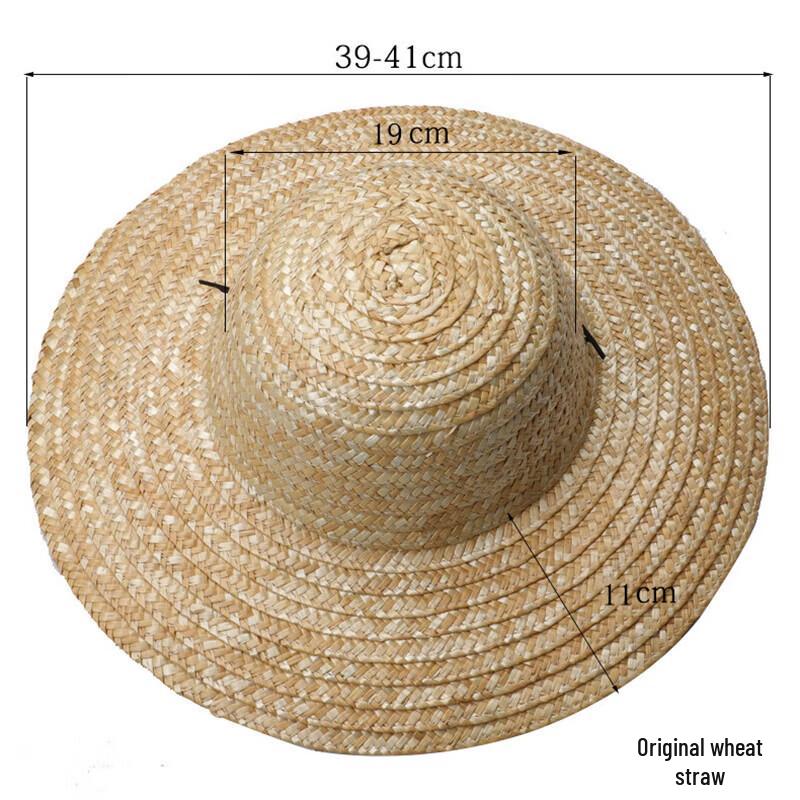 Farmářský slaměný klobouk se širokou krempou