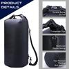 Custom Logo 15L 500D PVC Tarpaulin Foldable Roll-Top Dry Bag Waterproof Travel Accessory for Outdoor Activities-Kayaking Camping