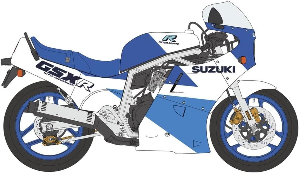 Hasegawa Suzuki Plastic Model Kit 21746 1/12 GSX-R750(H)(GR71G) Blue/White