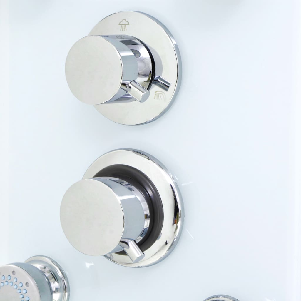 Vidaxl Shower Panel, Glass, 25 X 44.6 X 130 Cm, White