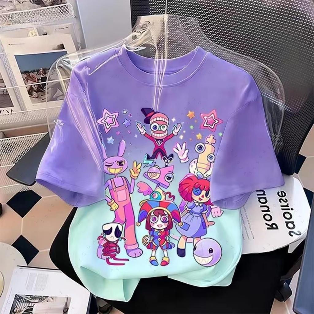 Maglietta Carina Cartoon The Amazing Digital Circus Jax 2026 Moda Estiva Unisex Manica Corta Leggera E Traspirante Top