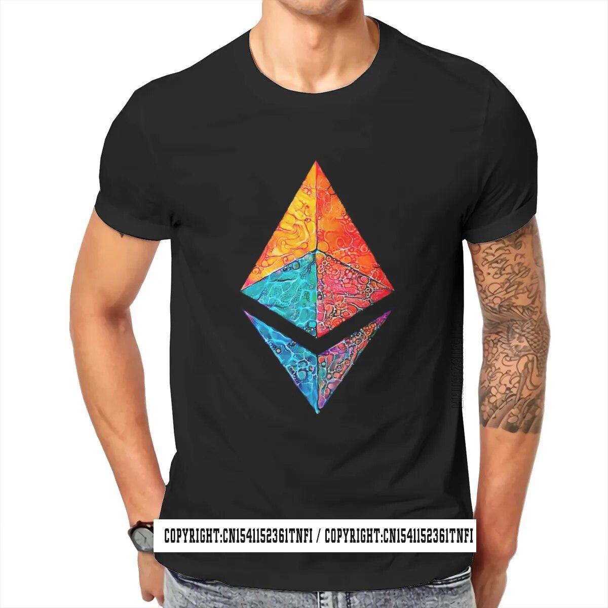 

Биткойн Криптовалюта Эфириум Каустическая кислота Футболка Harajuku Альтернативная одежда унисекс Топы Плюс Размер Хлопковая футболка с круглым вырезом