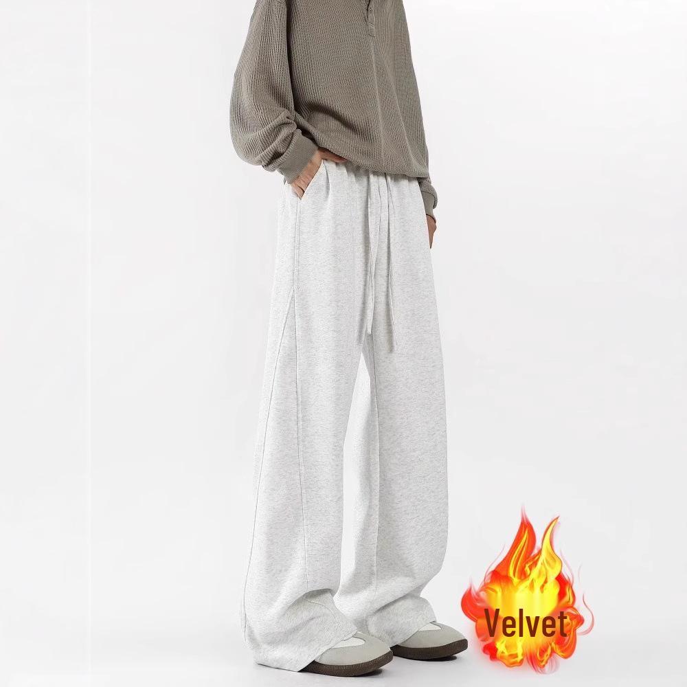 Chao Lunbu Men's Plus Size Wide-Leg Casual Sports Pants