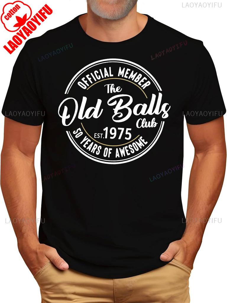 Vintage 1975 50th Birthday Men Retro Tshirts Gifts for Him Legends Were Born in 1975 Summer Casual Comfort Soft Cotton Tees Top