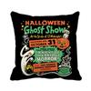 Cuscino Quadrato in Poliestere con Stampa di Stregone a Tema Halloween Decorazione per Divano Soggiorno Casa