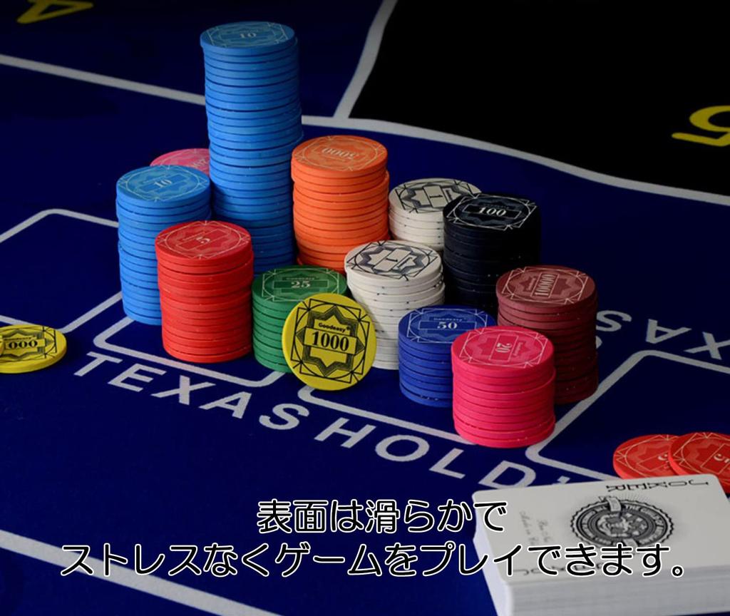 Poker Mat Texas Digital Print Rubber Mat 120x60cm +Lsm Hold'em (Blue)