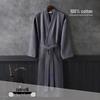 Unisex Quick-Dry Cotton Waffle Bathrobe - Ideal for Summer and Hotels