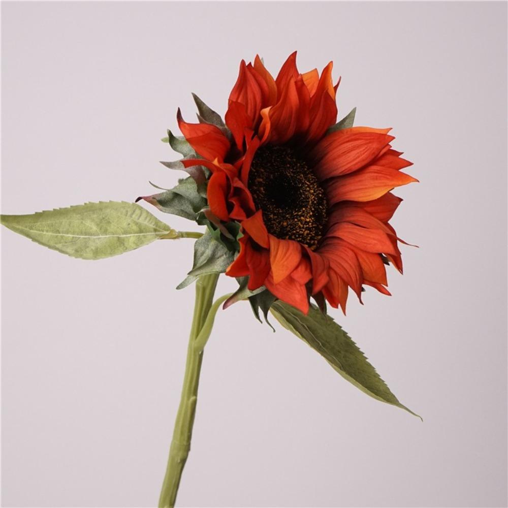 70cm Oil Painting Sunflower Flower Handmade Silk Fake Flowers  Home Decoration