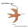 Creative Small Wooden Swallow Pendant - Stylish Wall Decoration for Milk Tea Shops