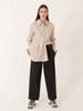 Leuiel Tuck Detail Long Pants_Navy