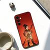 Chinese Shadow Puppetry Phone Case Soft black For Samsung Galaxy A73,A72,A71,A70,A53,A52,A51