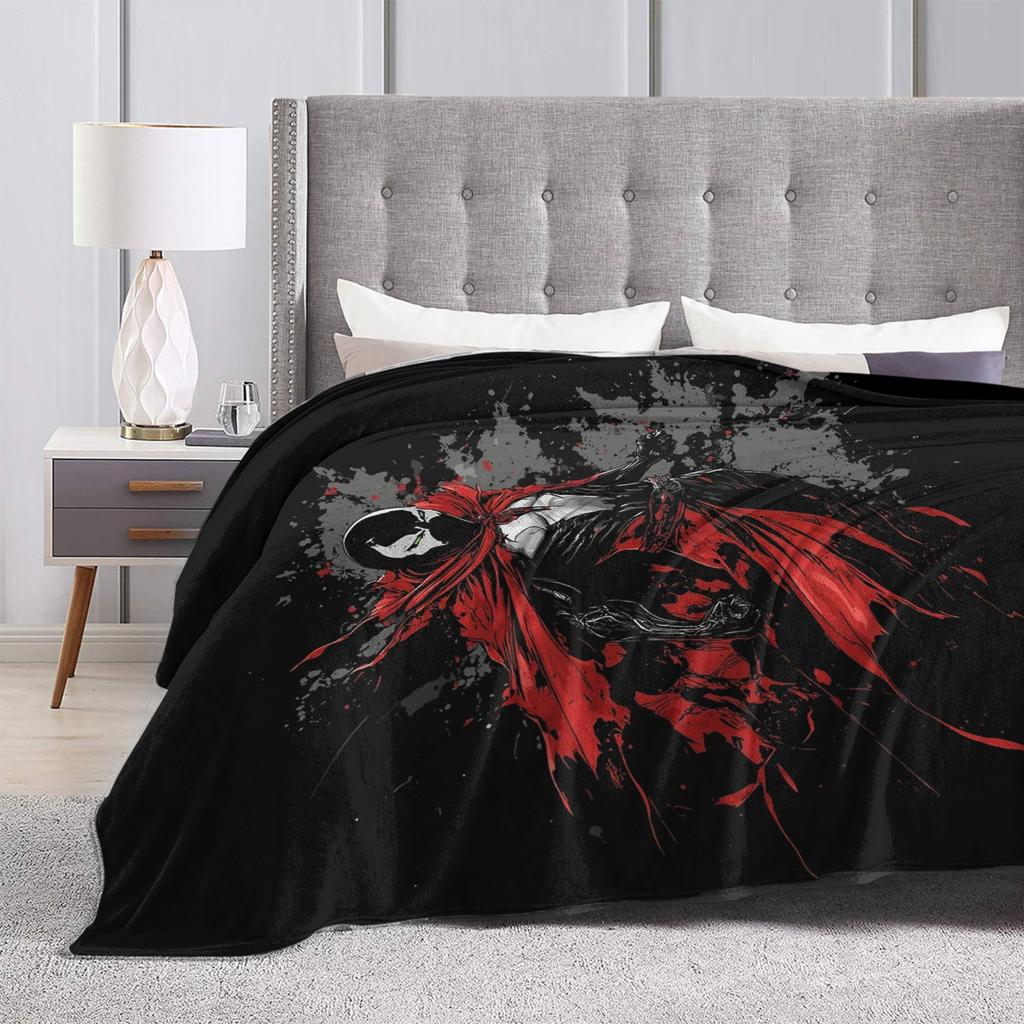 Spawn Blankets Fleece Decoration  Portable Soft Throw Blankets for Sofa Outdoor Quilt