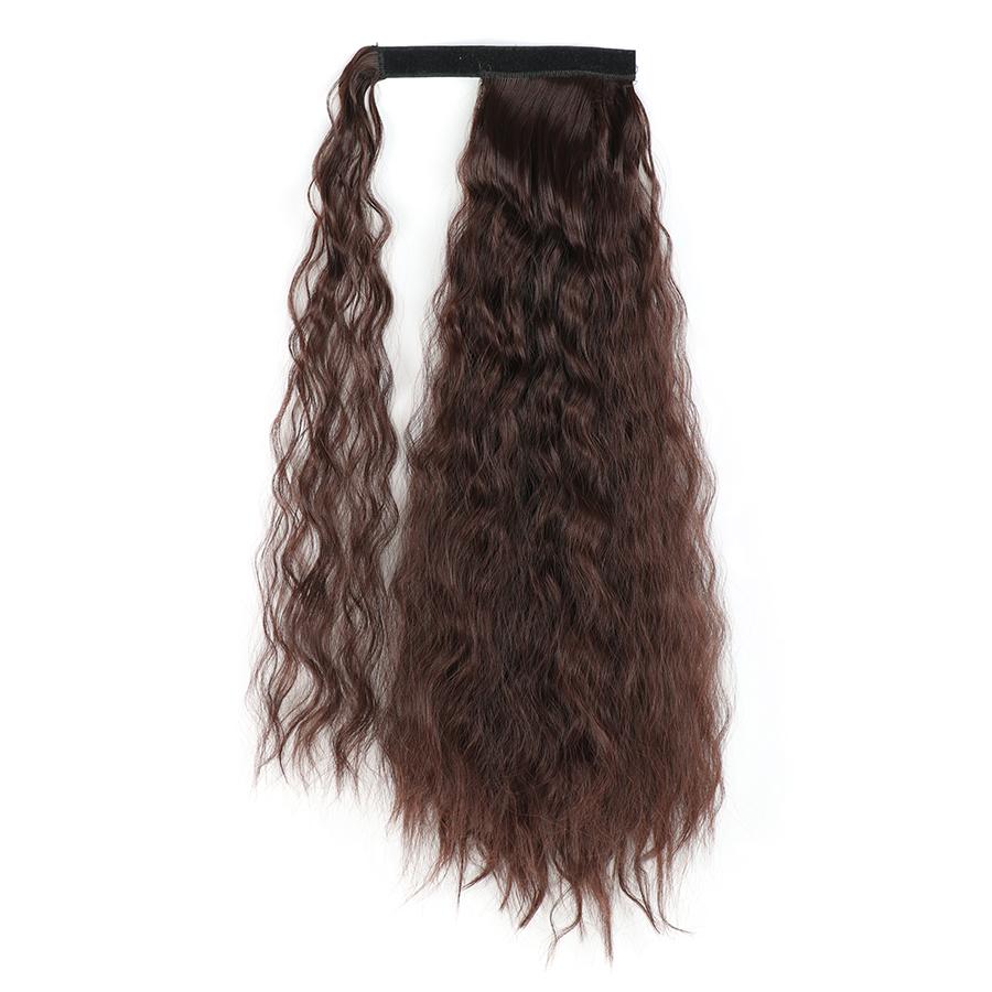 MISS WIG Lifelike Corn Wave Ponytail Wrapped Elevated Natural Extension Hairpin Bundle Hair Ponytail Natural Hair Extension