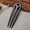 Handmade Carved Retro Hair Sticks Wooden Hair Pins Fashion French Hair Chopsticks  Women
