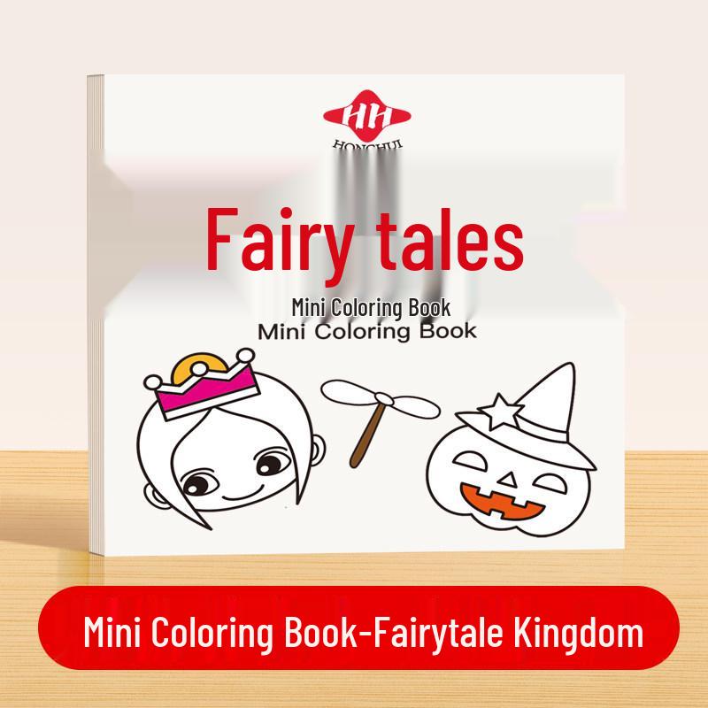 Children's Mini Doodle & Watercolor Coloring Book with Sticky Note Album
