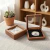 Sapele Wood Retro Collector's Box for Coins & Medals