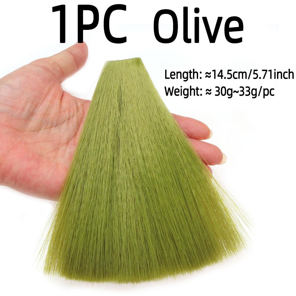 1ks syntetické umělé vlákno Bucktail vázací materiál pro nymfy Streamery Mayflys Jigové návnady Návnady pro mořský rybolov
