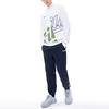 FILA Fusion Letter Print Logo Pullover Long Sleeve College Sweatshirt Men sweatshirt White T11M212203FWT