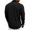 Herren Einfarbige Baseballkragenjacke Lässige Reißverschluss-Bomberjacke Leichter Streetwear-Mantel für Frühling Herbst