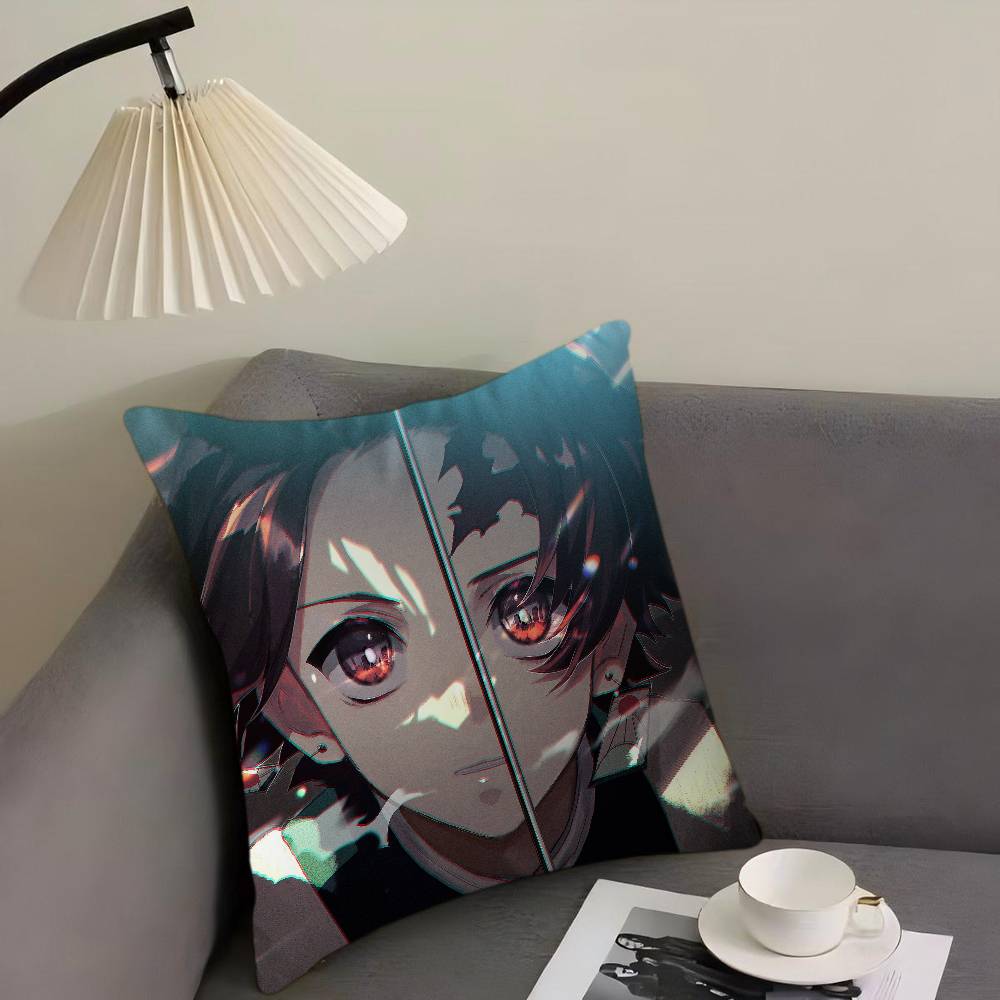 Kamado T-Tanjirou Kissenbezug Kissenbezug Polsterung Sofa Überwurfkissen Heimdeko Kissenbezug