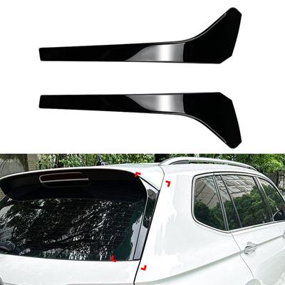 1 Çift Parlak Siyah Arka Cam Yan Spoiler VW Tiguan R-Line MK2 2017-2023