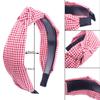 Vintage Checked Headband Non Slip Stripes Hair Hoop for Women Christmas Top Knot Hairbands Kids Girls Children Hair Accessories