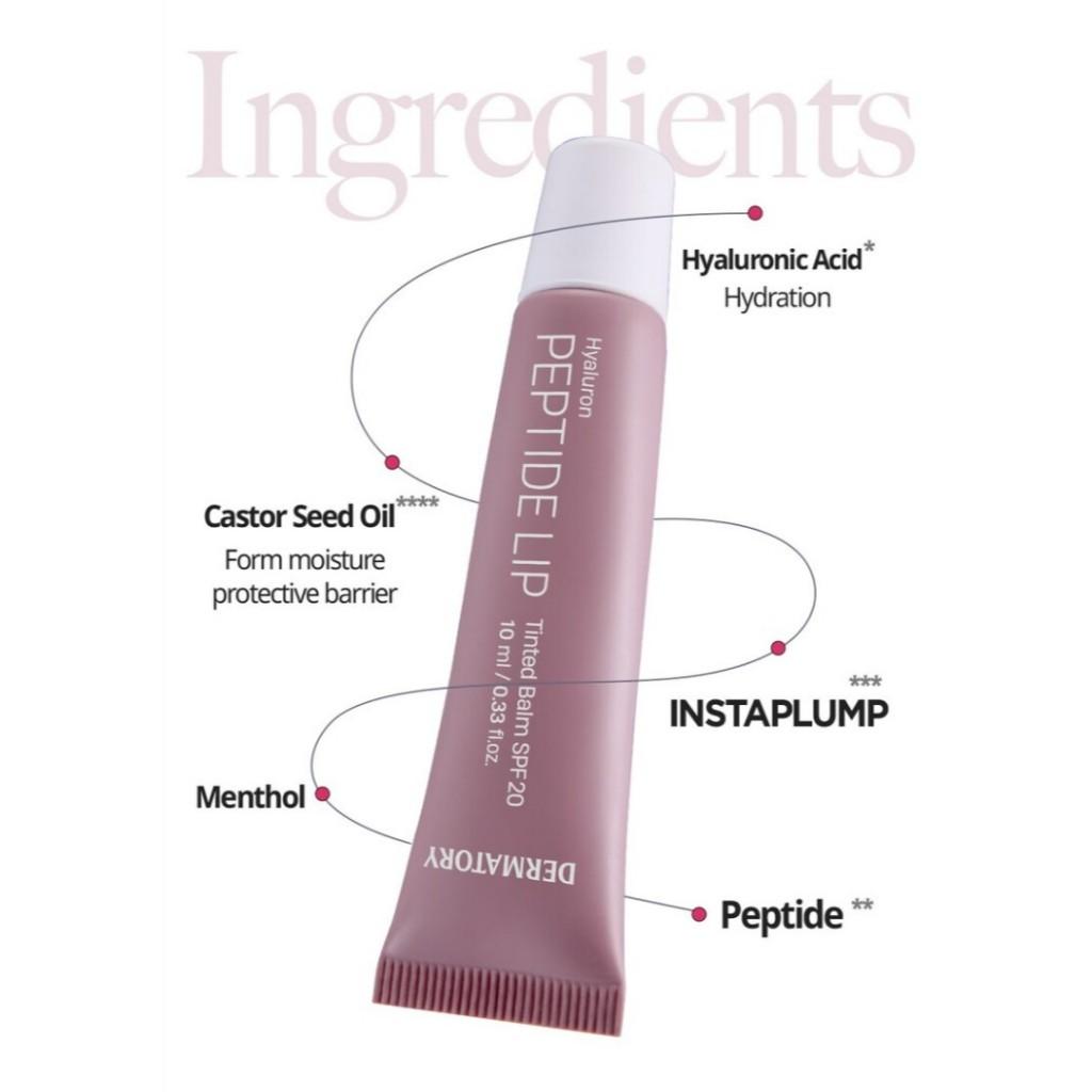 DERMATORY Hyaluron Peptide Lip Tinted Balm SPF20 10ml
