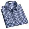 Men's High-End Pure Cotton Plaid Long-Sleeve Casual Shirt