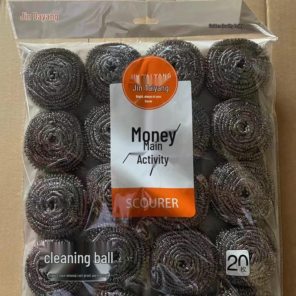 Large Stainless Steel Kitchen Scrubber for Pots - Non-Shedding Wire Scouring Pad