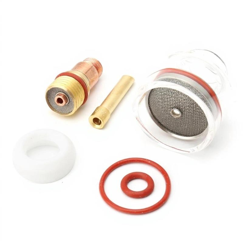TIG Welding Cup And Torch Set With High Heat Dissipation Glass Metal Construction For Precisions Welding WP Models