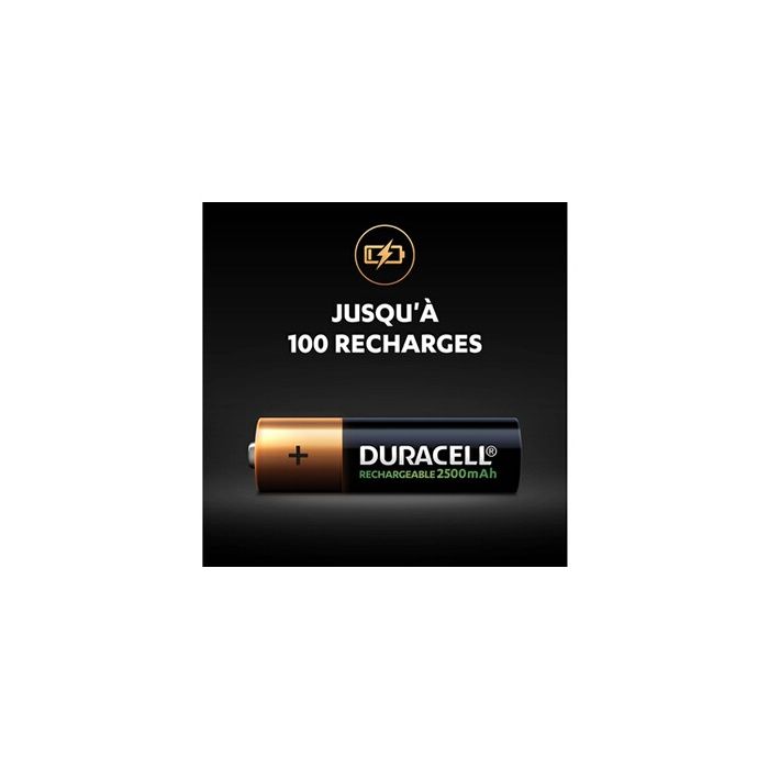 Pile rechargeable Duracell RCR AA X2 2500 MAH