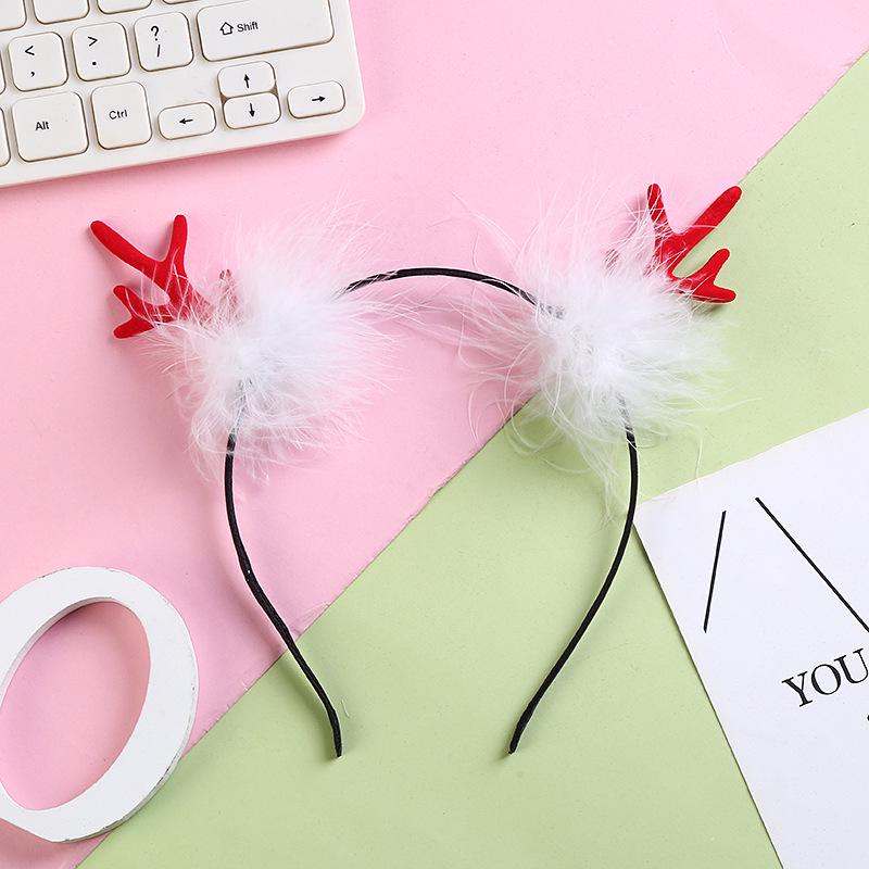 Christmas Reindeer Antler Headband - Festive Hair Accessory for Women & Children