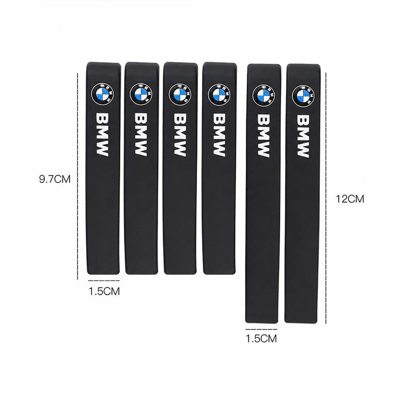 6Pcs Rubber Car Door Protector Guard Strip Scratch Protector Door Edge Protection For BMW Performance E46 E60 E90 E39 E87 E36