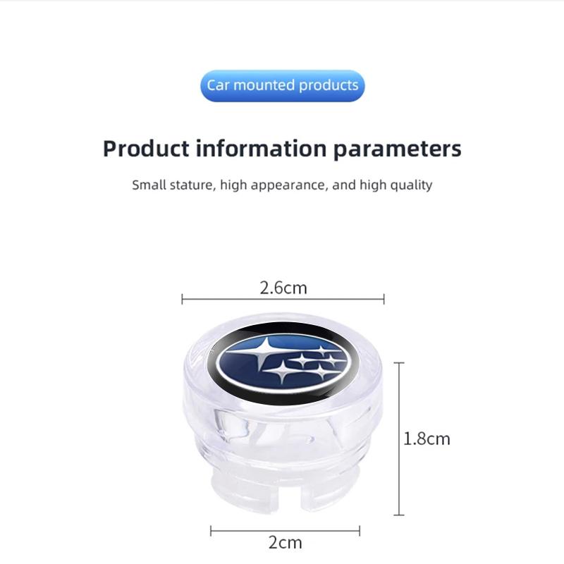 For Subaru WRX Forester Outback Impreza STI Legacy BRZ Tribeca ABS Car Cigarette Lighter Dust Cover Dustproof Cap Plug Yh6r