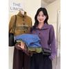 Women's Lazy Style Turtleneck Loose Slimming Knit Sweater - Winter Fashion