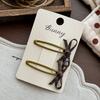 Korean Retro Plaid Bow Hairpin Hairpin Ins Basic All-match Girls Do Not Hurt Their Hair Side Bangs Hairpin