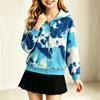 Boys and Girls Print Zip-Up Hoodie Sweatshirt Jacket Comfortable Casual Top for Everyday Wear