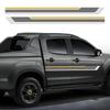 2 szt. Naklejki Winylowe DIY Dla ISUZU D-MAX OFF ROAD Styling Paski Sportowe Bagażnik Pickup Drzwi Samochodu Naklejka na Listwę Boczną Akcesoria Tuningowe