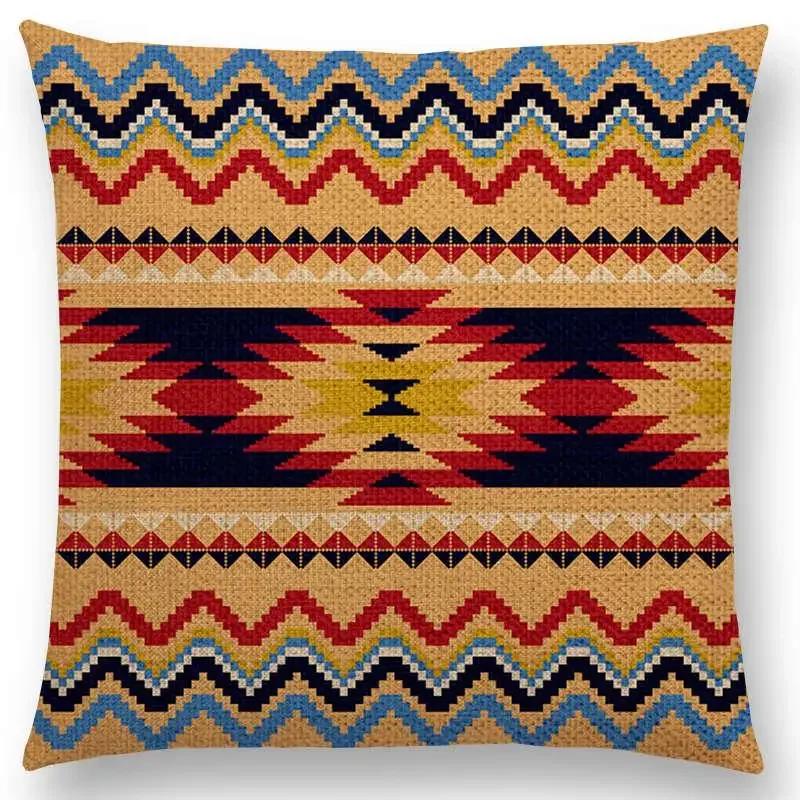 Colorful Geometric Pattern square Cushion Cover Pillow Case Decorative Line/ Throw Pillows Cushions for Home Decor x