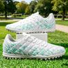Scarpe da Calcio Tf Turf Tomaia in Tessuto PU Misto Suola in Gomma Trazione Forte Resistenti all'Usura Unisex Uomo Donna Adolescente Calzature Sportive