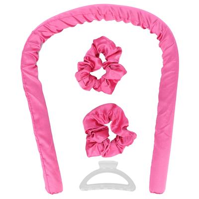 Curling Foam Hair Roller Heatless Hair Curlers Headband DIY Sleeping Hair Curling ToolRose Red