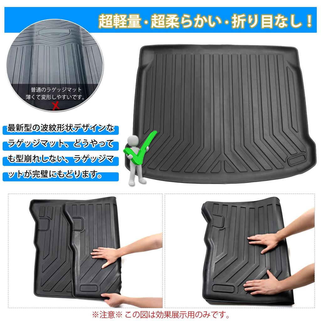 Mixsuper Compatible with Mazda 3 3D Luggage Tray Trunk Design for Mazda 3 2019 3D Molded Cargo TPE Luggage Interior Easy Set 3 Fastback Fastback, Mat,