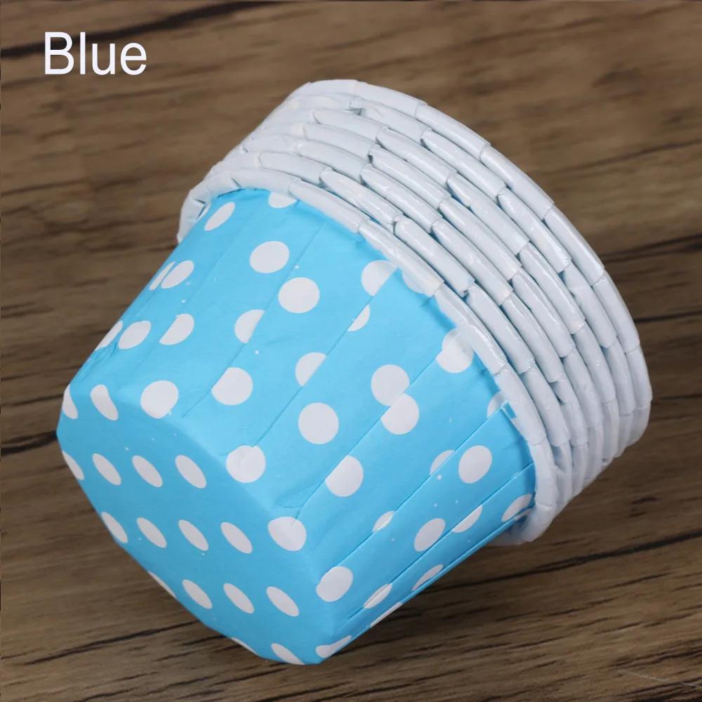 100Pcs/Lot Cupcake Paper Muffin Cupcake Dot Decorate Paper Grease-proof Liners Baking Case Mold Decorate Cake Baking Wrapper