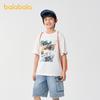 Balabala Boys' Quick-Drying Cool-Feeling Short-Sleeved T-Shirt