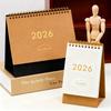 Yearly Planner Scheduler 2026 Agenda Organizer Simple Style Desktop Paper Calendar  Home Office
