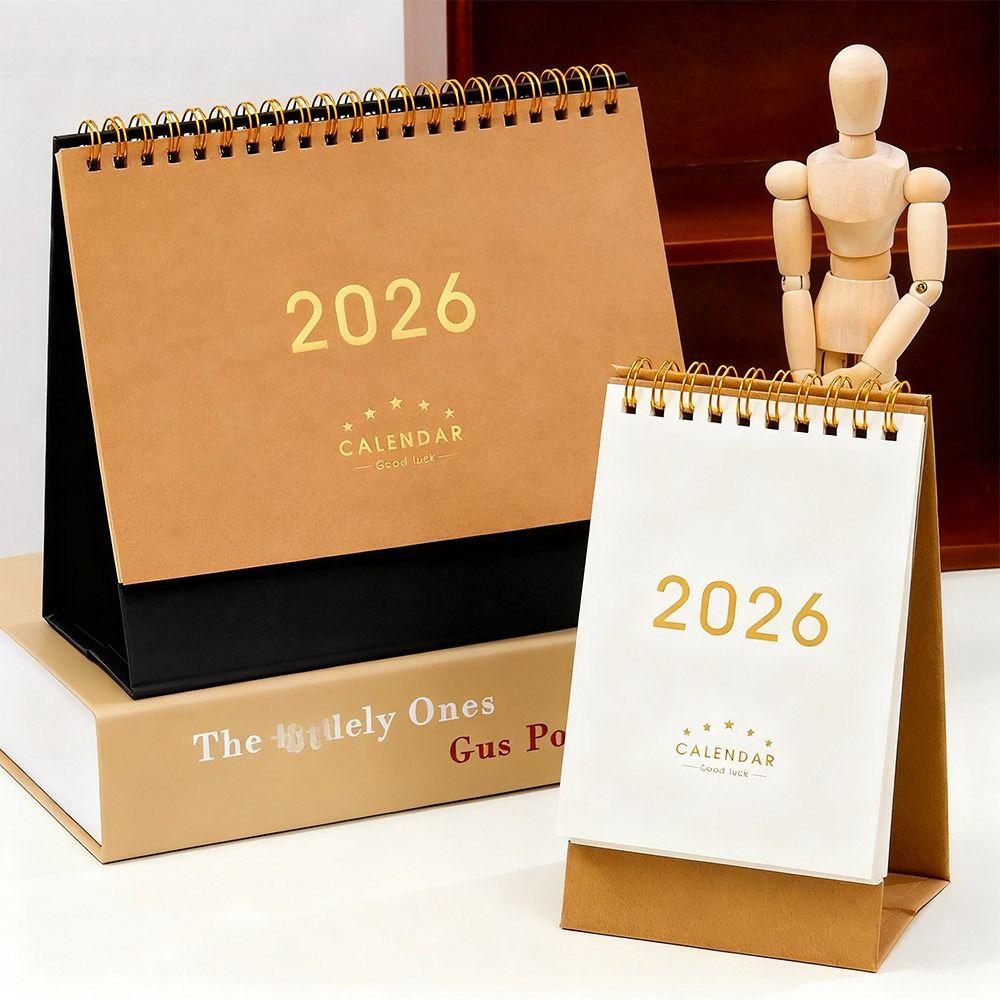 Yearly Planner Scheduler 2026 Agenda Organizer Simple Style Desktop Paper Calendar Home Office